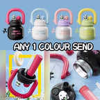 800ml Cute Panda Double Drink Water Bottle with Straw & Infuser